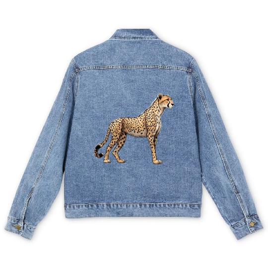 Leopard Men's Denim Jackets