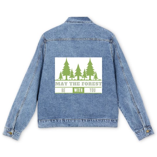 May The Forest Be With You Men's Denim Jackets