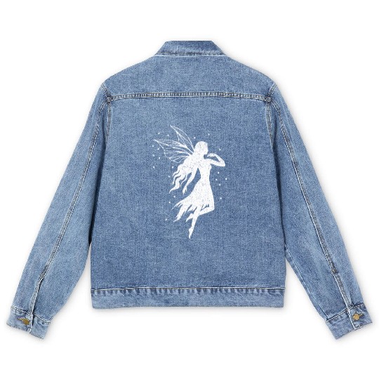 Fairy Core Fairy Grunge Mystical Cottage Core Aest Men's Denim Jackets