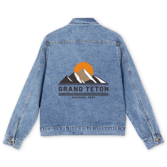 Grand Teton National Park Men's Denim Jackets