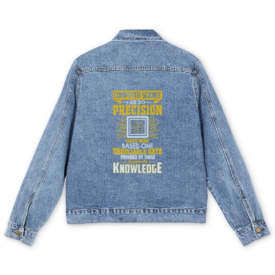 Computer Science we do 2 Men's Denim Jackets