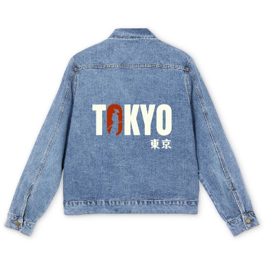 Tokyo Typography Men's Denim Jackets - Urban Statement