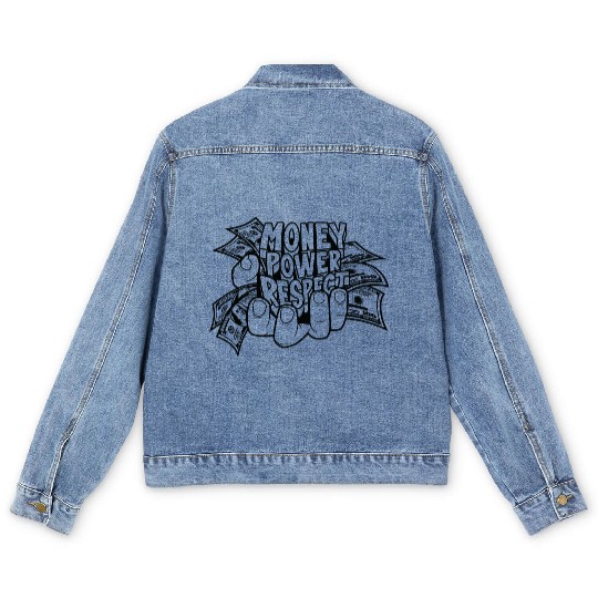 Money Power Respect Men's Denim Jackets