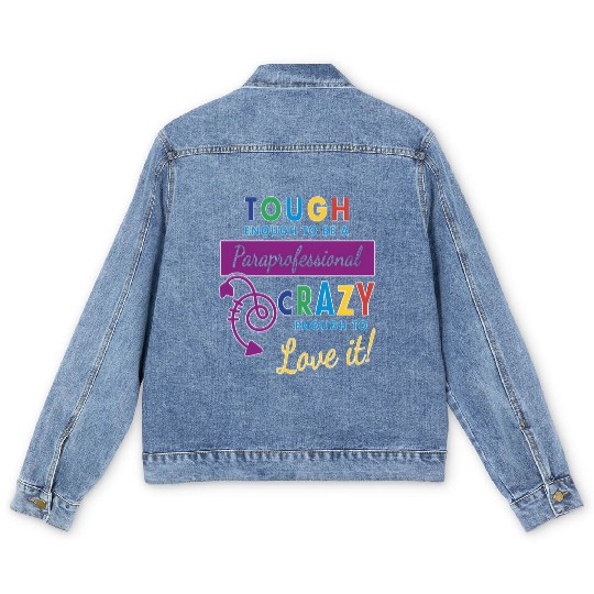 Teacher Assistant For Paraprofessional Men's Denim Jackets