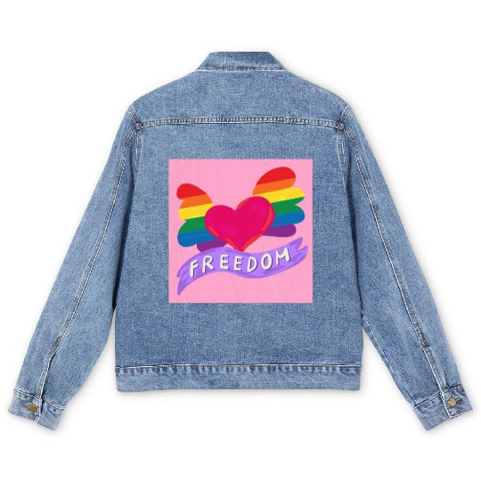 Love Freedom Men's Denim Jackets