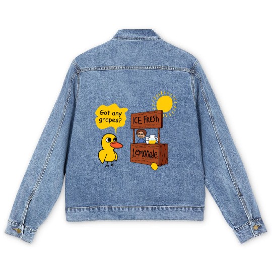 Duck song Got Any Grapes lemonade day hot Men's Denim Jackets