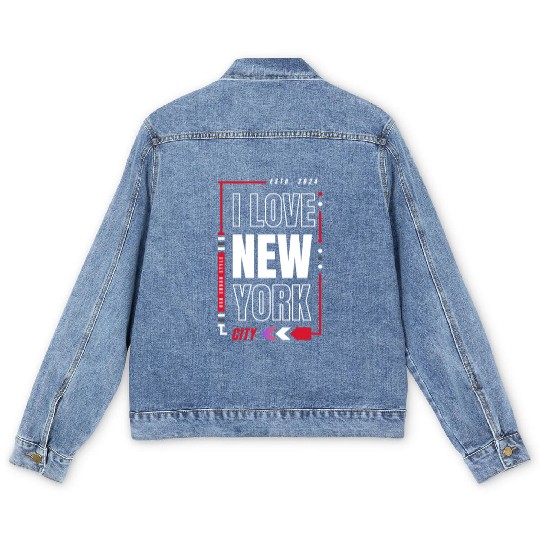 T ShirtI love new york Men's Denim Jackets
