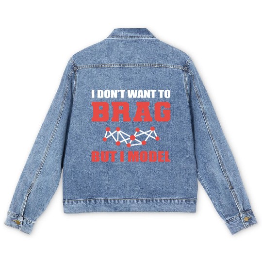 I Model Joker or Funny Person Gift Men's Denim Jackets