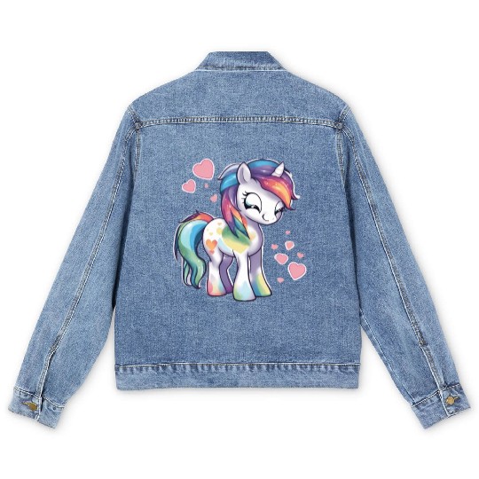Valentine Pony Men's Denim Jackets