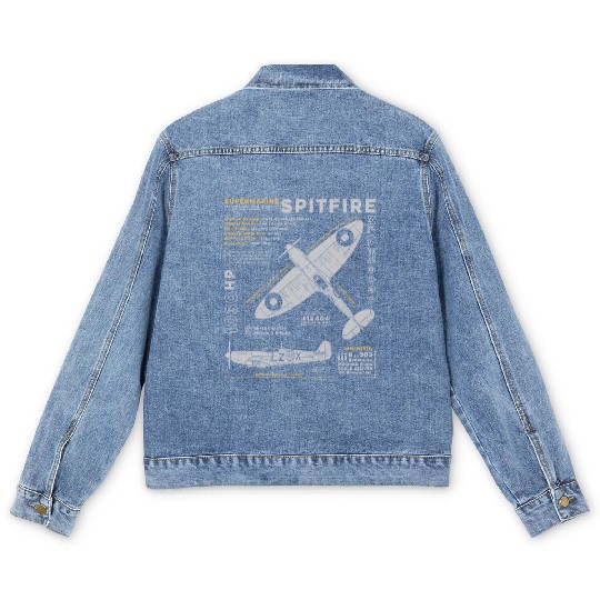 Supermarine Spitfire Men's Denim Jackets