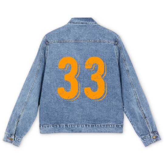 33 Number Vintage Hey Arnold Men's Denim Jackets