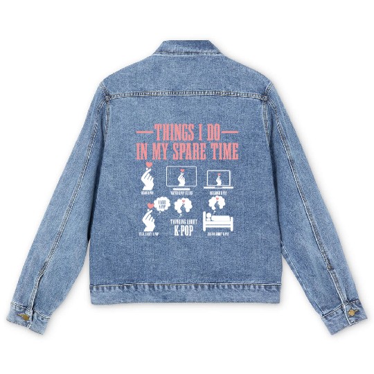 K-Pop Fan Gift Korean Pop Music Funny Men's Denim Jackets