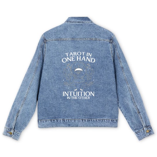 Crystal Ball Fate Astronomer Stars Men's Denim Jackets
