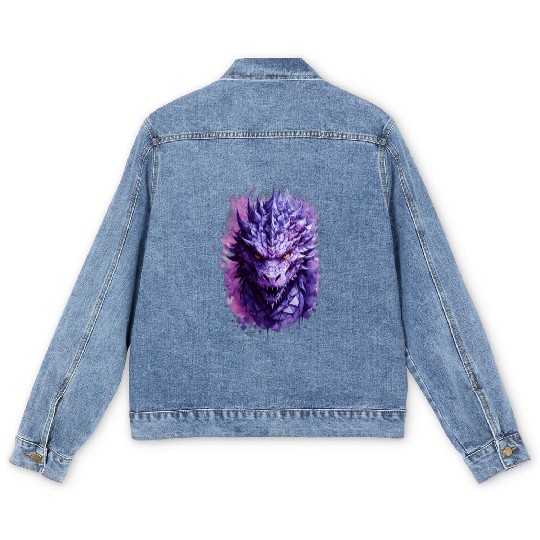 Purple Dragon Men's Denim Jackets