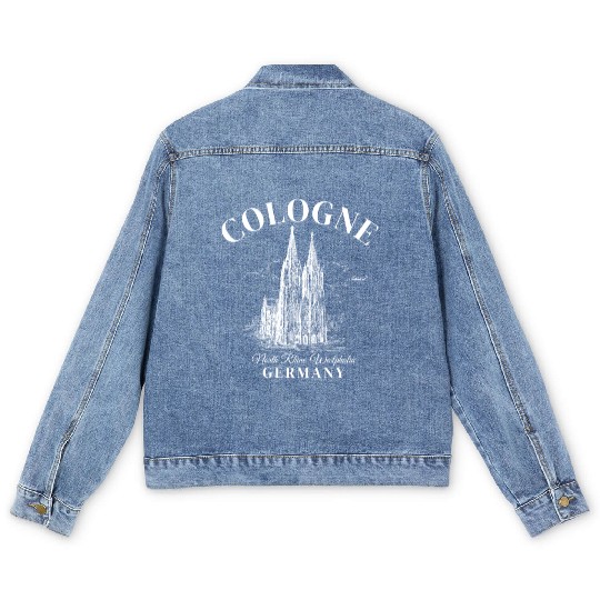 Cologne Germany retro Men's Denim Jackets