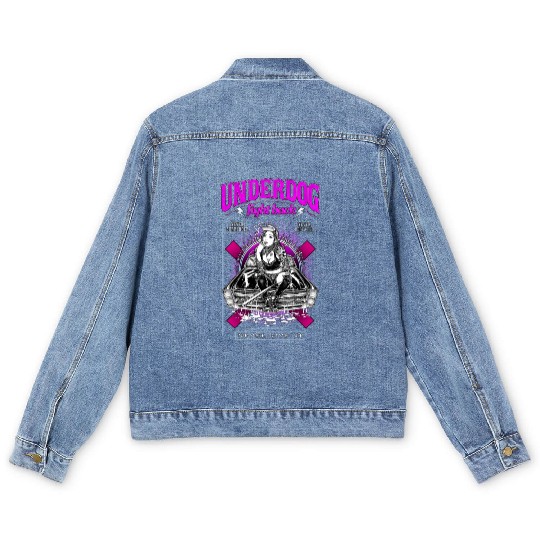 underdog fight back #1 Men's Denim Jackets