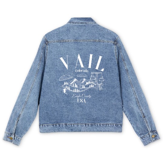 Vail Colorado Men's Denim Jackets