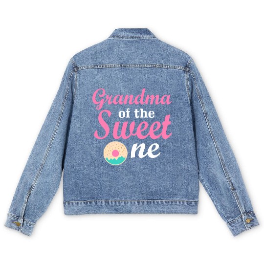 Grandma of the Sweet One Men's Denim Jackets
