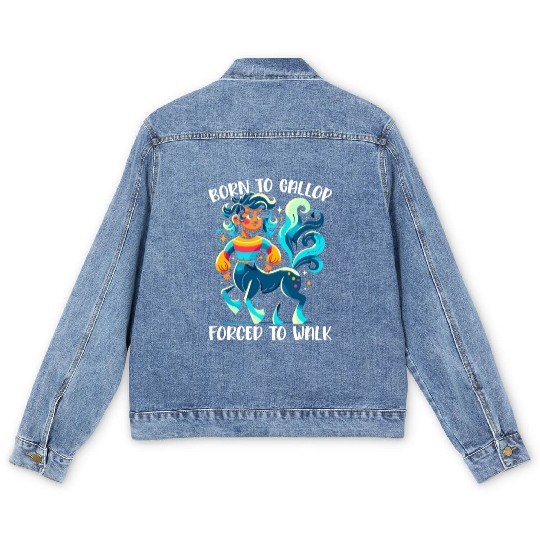 Centaur Mythical Creature Greek Mythology Men's Denim Jackets
