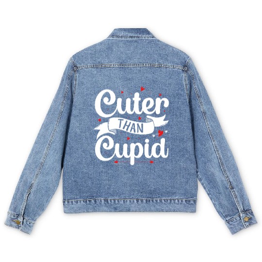 Cuter Than Cupid Men's Denim Jackets
