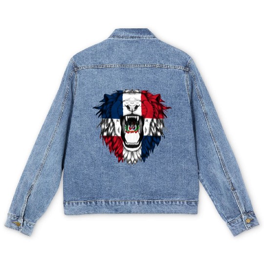 Dominican Republic Men's Denim Jackets