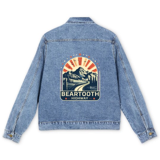 Beartooth Highway US 212 Men's Denim Jackets