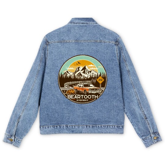 Beartooth Highway US 212 Men's Denim Jackets
