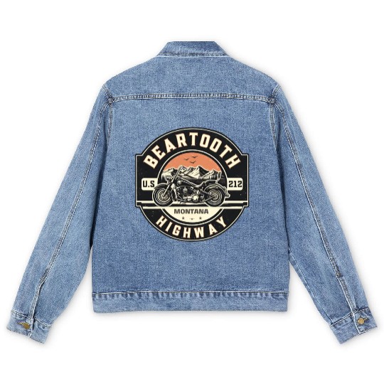Beartooth Highway US 212 Men's Denim Jackets