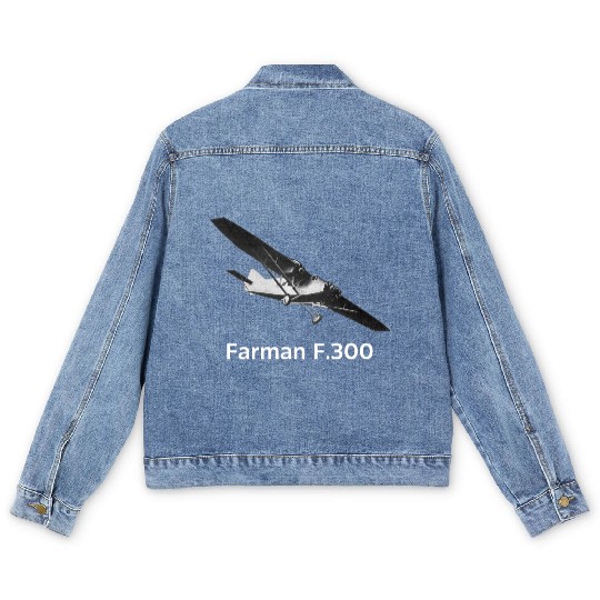 Farman Aircraft Men's Denim Jackets