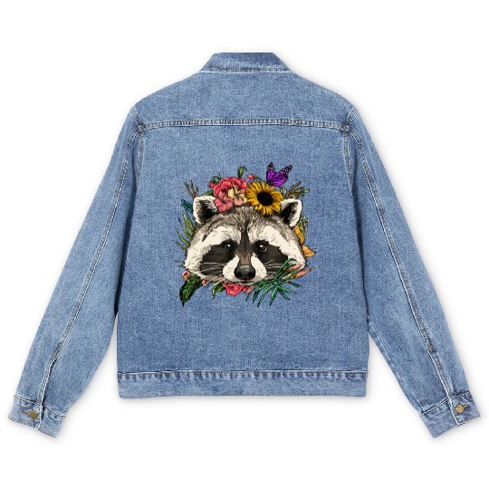 Floral Rac Spring Nature Rac Men's Denim Jackets