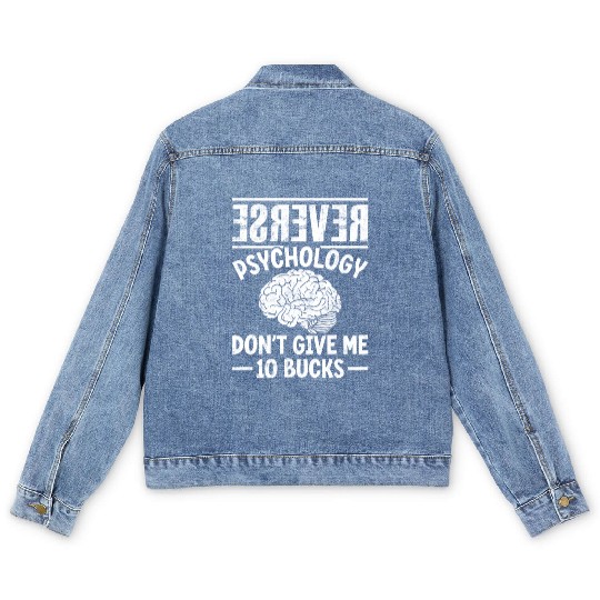 Psych Psychologist Men's Denim Jackets