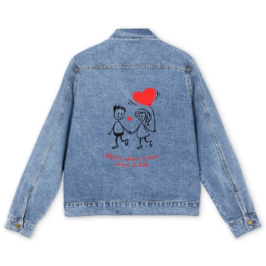 Tenues assorties pour elle et lui Men's Denim Jackets
