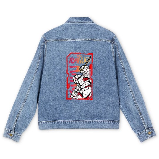 Gundam unicorn Men's Denim Jackets