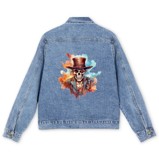 Skull N' Bones Men's Denim Jackets