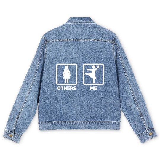 Me as a Ballet Dancer Men's Denim Jackets