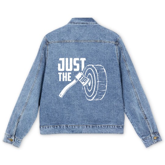 Axe Throwing Just The Tip Men's Denim Jackets