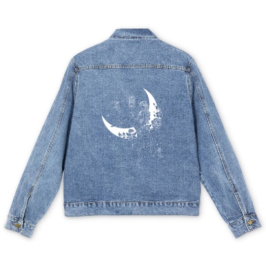 Fairy Fairycore Moon Crescent Moon Men's Denim Jackets