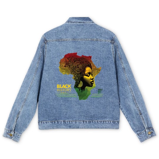 Black History Month - Shades of Legacy Men's Denim Jackets