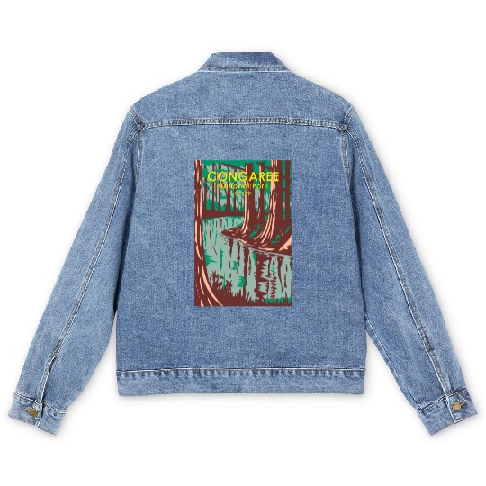 Congaree National Park South Carolina Vintage Men's Denim Jackets