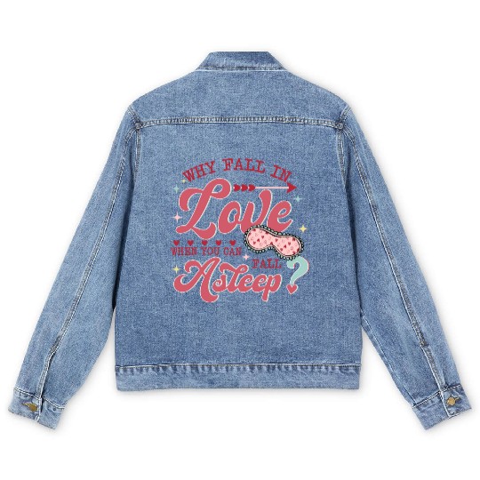 Funny Valentine's Day Men's Denim Jackets