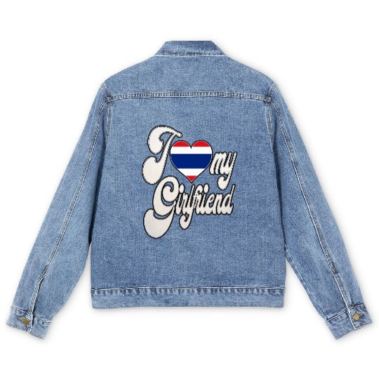 ThailandI Love My Thai Girlfriend Men's Denim Jackets