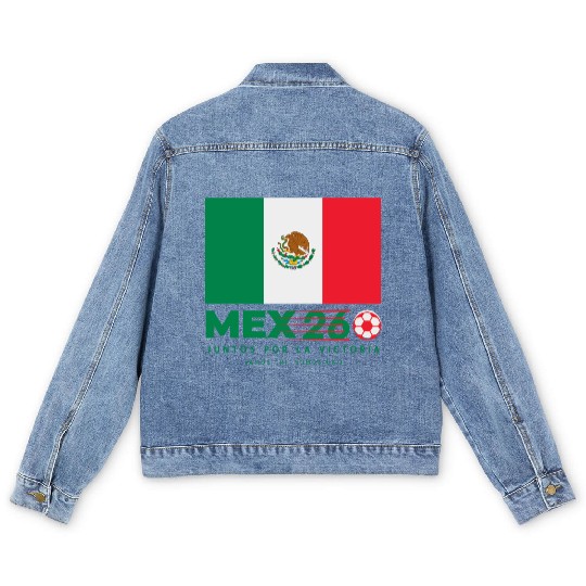 Mexico World Cup 2026 Men's Denim Jackets Soccer