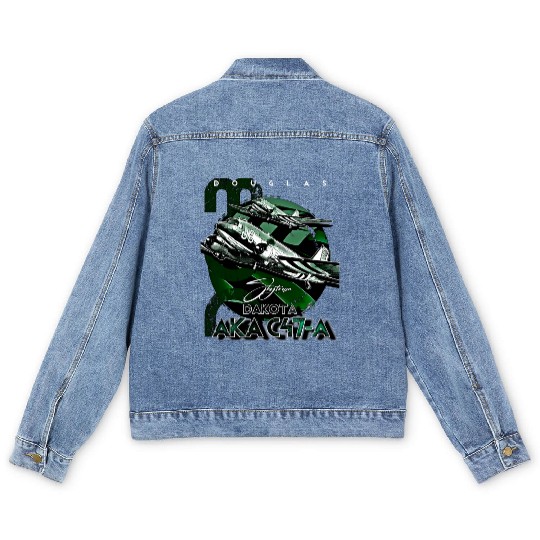 Douglas AKA C-47 Dakota Skytrain Military Version Men's Denim Jackets