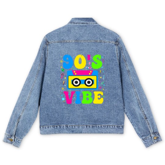 90s Vibe, 1990s Music 90s Costume Party Nineties Men's Denim Jackets