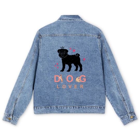 German Shepherd Dog Lover Men's Denim Jackets