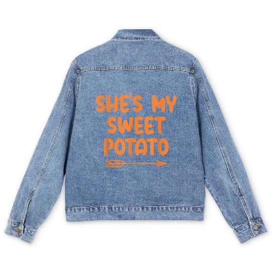 My Sweet Potato Couple Women Men's Denim Jackets