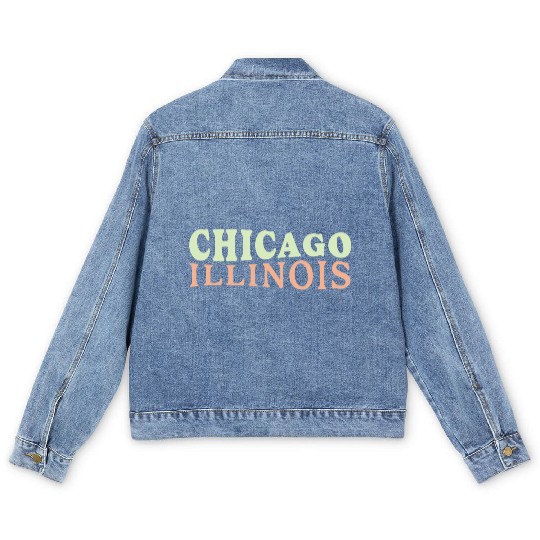 Chicago (IL) USA Men's Denim Jackets