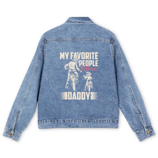 My favorite people call me daddy Vintage Men's Denim Jackets