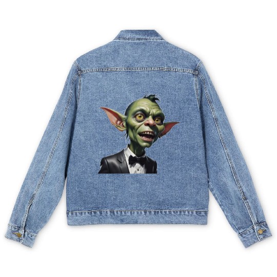 Green Goblin with Tuxedo Men's Denim Jackets