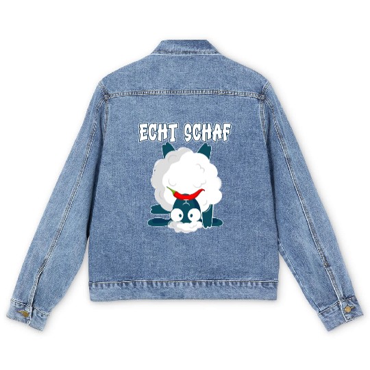 Sheep North German Lamb Shepherd Men's Denim Jackets